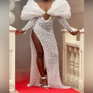 $1800 or best offer worn once for 2 hours. Hand sewn every detail. Unique design